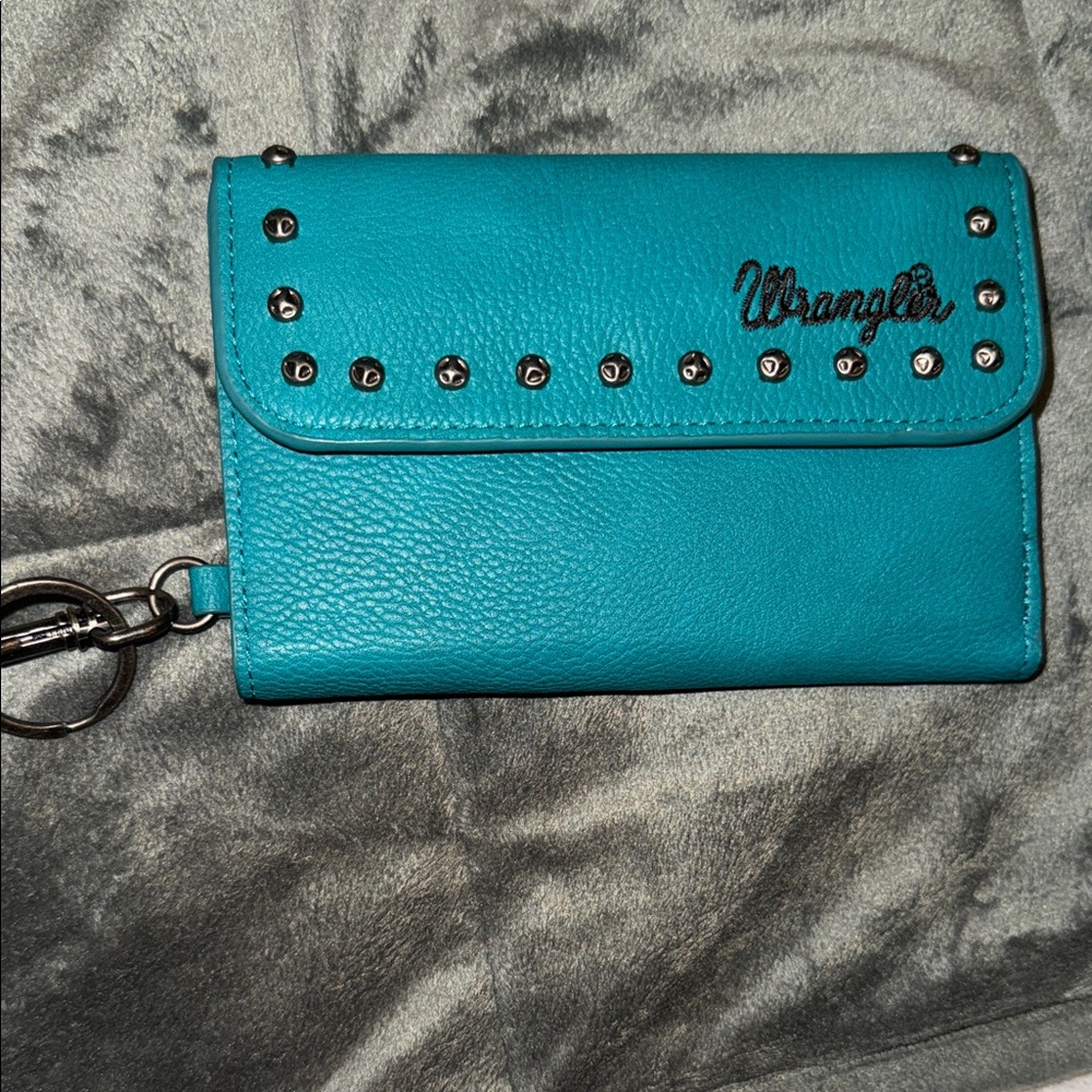 Wrangler wallet teal